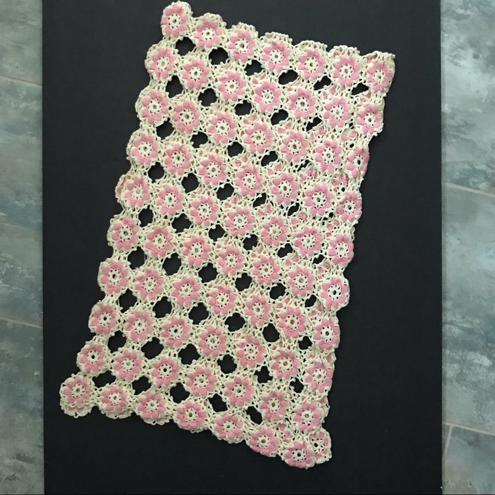 Vintage Crocheted Table Runner